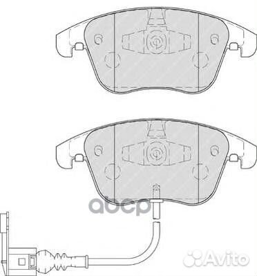 Колодки тормозные перед VAG Q3/tiguan 08-11/POL