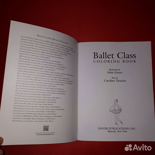 Ballet Class Dover Coloring Book