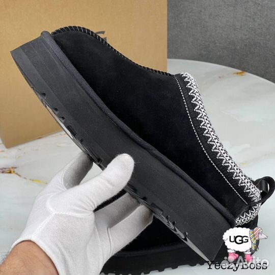 Тапочки женские Ugg Tazz Platform Black