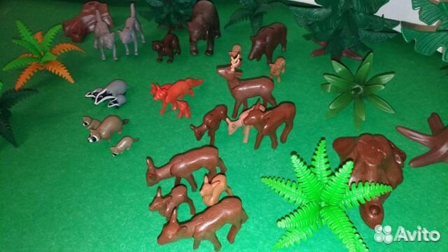 Коллекция Playmobil животные, растения