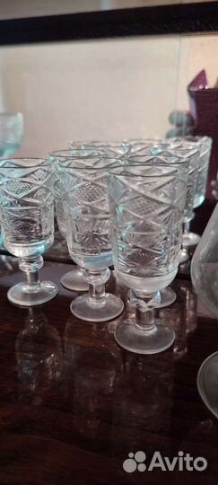 Хрустальные фужеры, рюмки