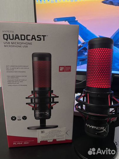 Микрофон hyperx quadcast