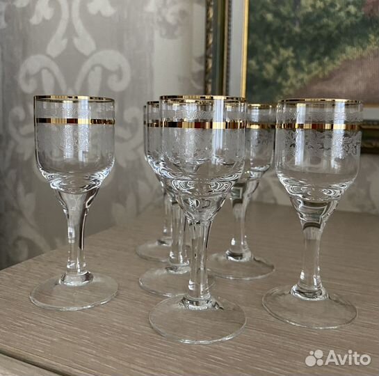 Рюмки для коньяка Богемия СССР