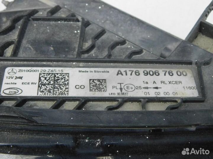 Фара правая Mercedes-Benz A-Class