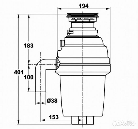 Измельчитель отходов zorg ZR-56D