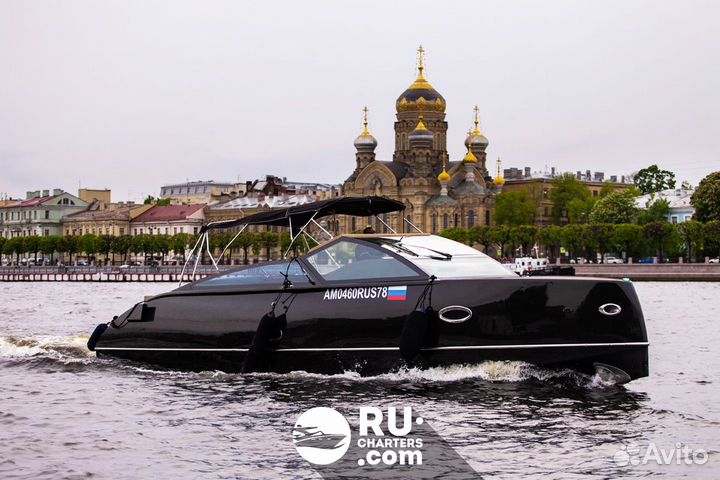 Аренда катера в СПБ black Cruiser 33