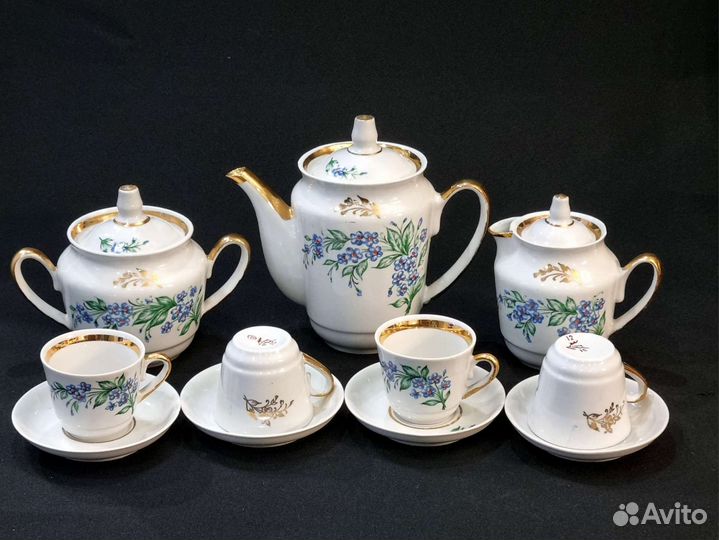 Кофейный сервиз Городницкий фарфоровый завод СССР