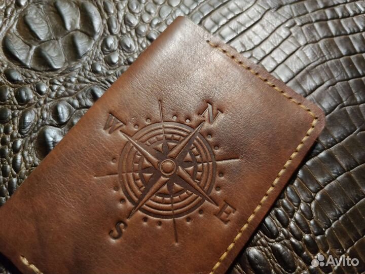 Обложка для паспорта из натуральной кожи