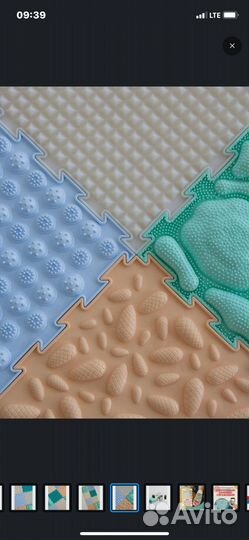 Ортопедический массажный детский коврик ортодон