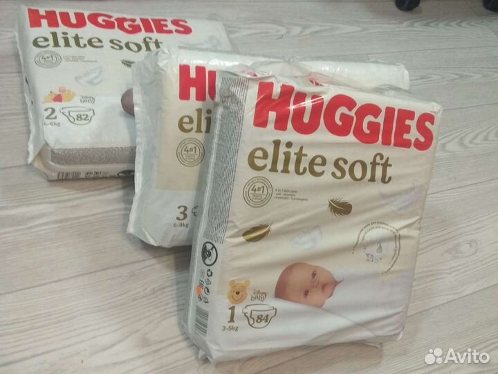 Подгузники Huggies Elit Soft