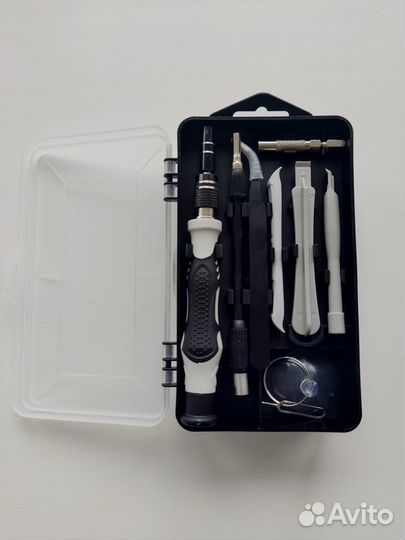 Набор бит +отвертка +гибкий адаптер для ремонта
