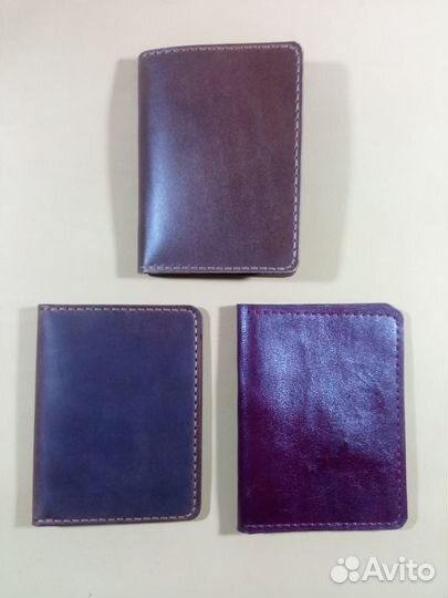 Обложка для автодокументов из натуральной кожи