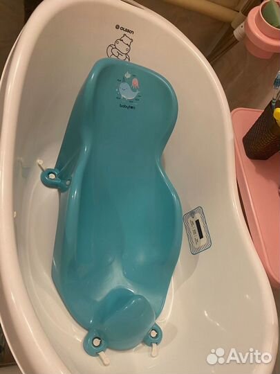 Ванночка для купания с горкой