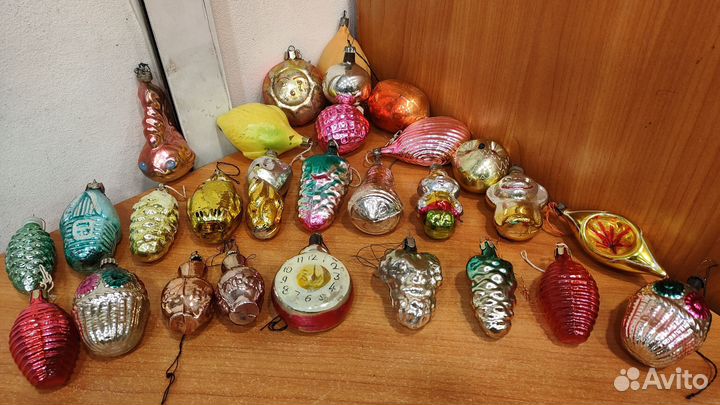 Новогодние игрушки стекло