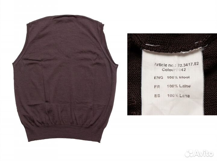 Жилет мужской 56р McGregor б/у вязаный шерсть кори