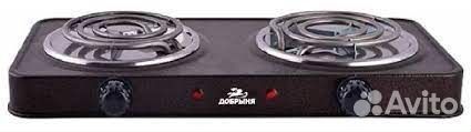Плита электрическая 2 конфорка Спираль 