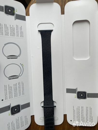Нейлоновый ремешок на apple watch 44mm