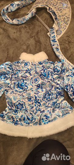 Костюм Снегурочки рост 123