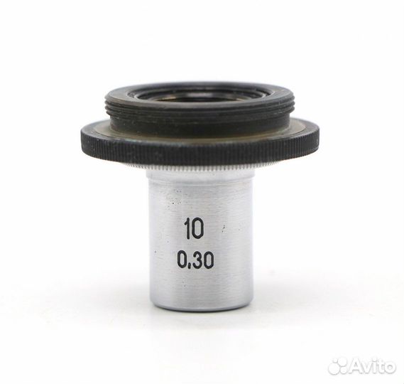 Объектив микроскопа ломо фл 10х0.30