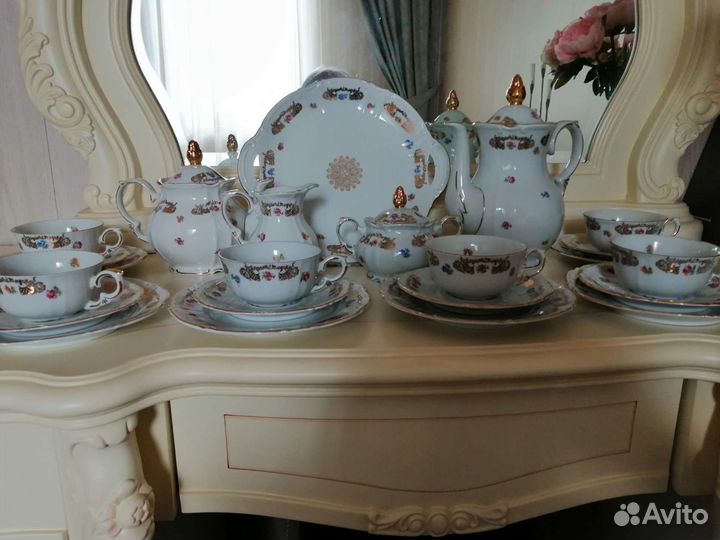 Фарфоровый чайный сервиз гдр