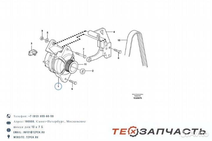 Генератор VOE15063541 / 15063541