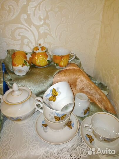 Сливочники сахарницы масленка СССР