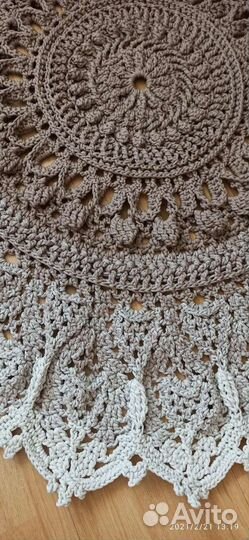 Ковер Шарм,d 140 см, ручная работа, в наличии