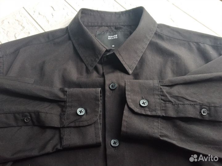 Рубашка черная House Brand