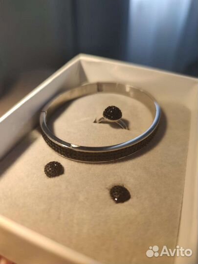 Серьги, кольцо, браслет