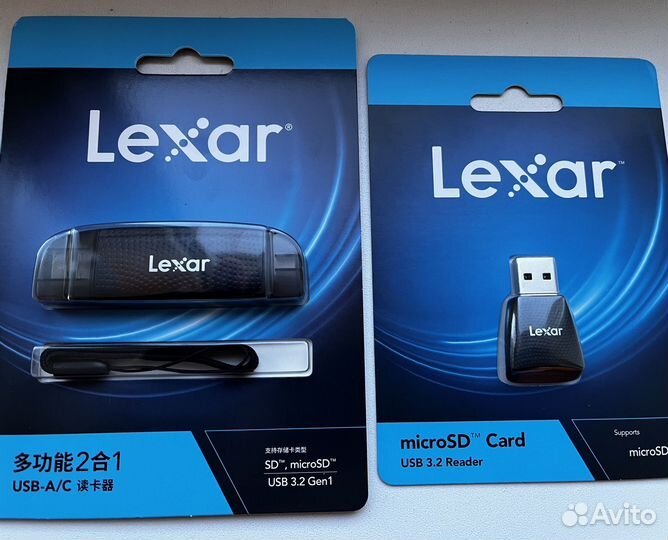 Картридер microSD lexar USB 3,2 170мб/с