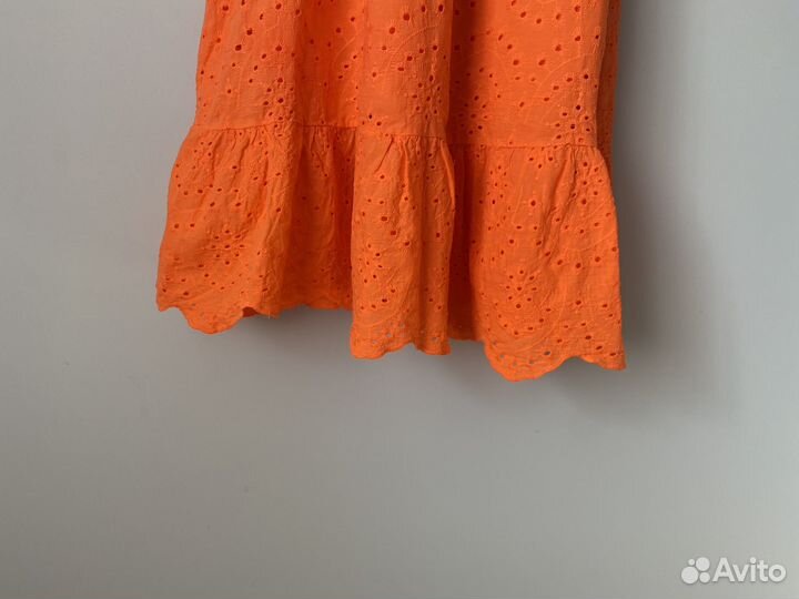 Новое платье хлопок шитьё летнее Италия S 42 44