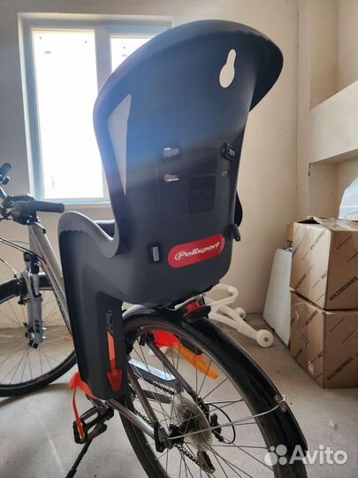 Детское кресло для велосипеда на раму