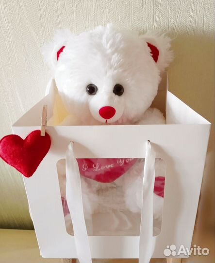 Мишка с сердцем,День Влюблённых,мягк игрушка,новый