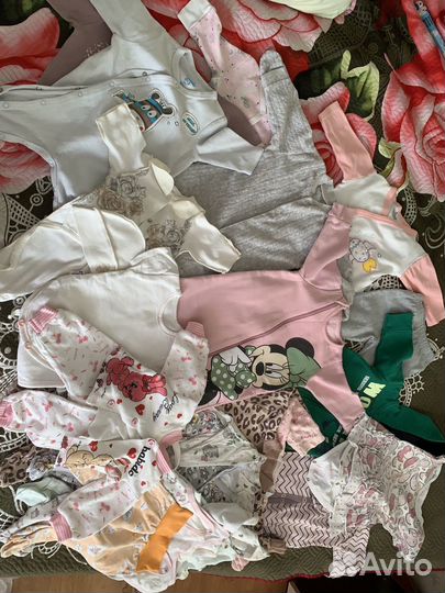 Вещи пакетом на девочку от рождения до 4-х месяцев