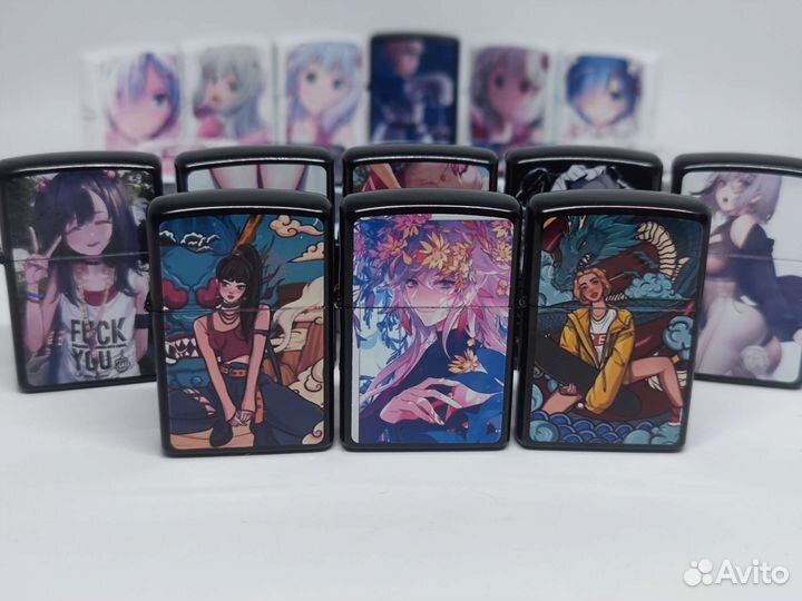 Зажигалка формфактора zippo manga anime Japan