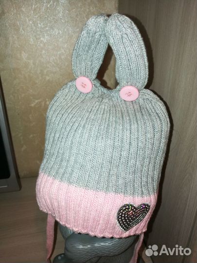 Шапки для девочки 1-3 года 46-50р пакетом