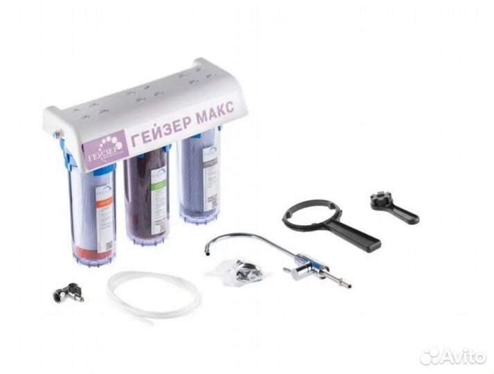 Фильтр для воды Гейзер Макс прозрачный