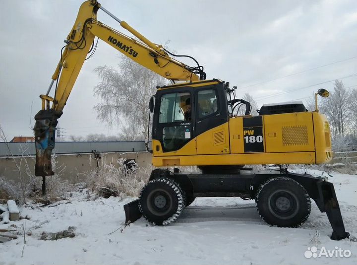 Аренда колесного экскаватора, полноповоротный