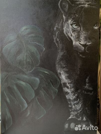 Картина акрилом на холсте 50 70 ручная работа