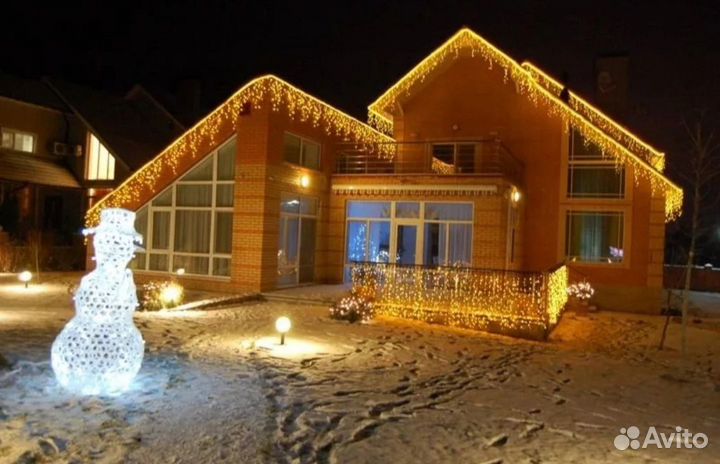 Гирлянда для украшения дома уличная ip65