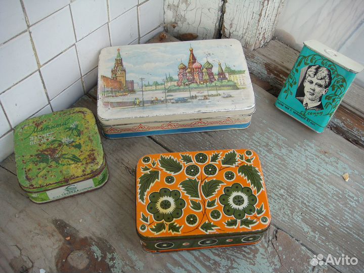 Банки Жестяные Москва Кремль Красная Площадь СССР