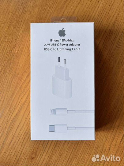 Комплект быстрой зарядки Apple 20w, блок + кабель