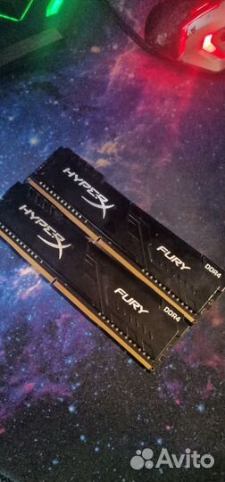Оперативная память ddr4 hyperx fury 8gb