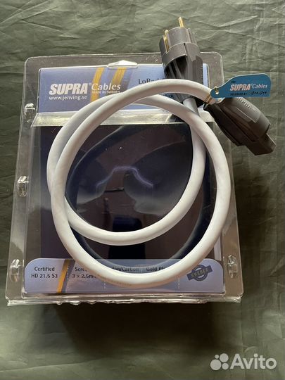 Сетевой кабель (250 В, 16 A), 3 x 2.5 мм Supra