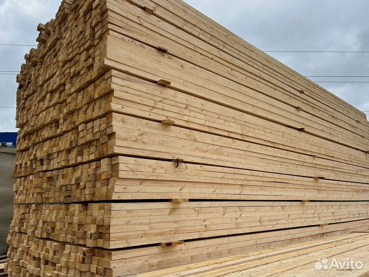 Доска обрезная 40х100х6000мм