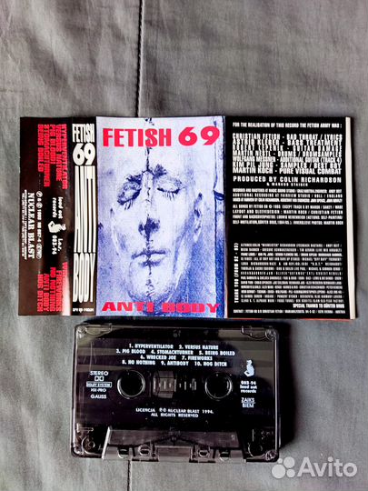 Fetish 69 - Antibody-1993-студийная аудио кассета