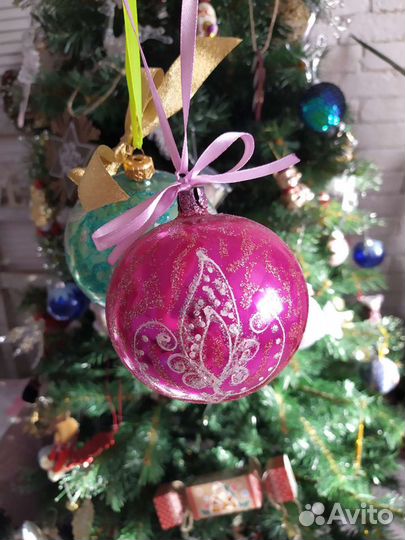 Новогодние стеклянные шары СССР