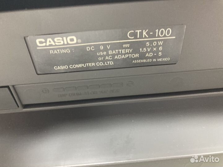 Синтезатор Casio CTK 100