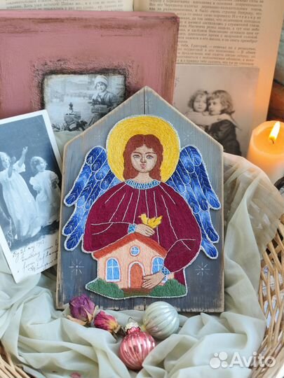 Ангел хранитель икона оберег вышивка