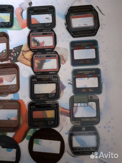 Стекломаски для часов СССР электроника